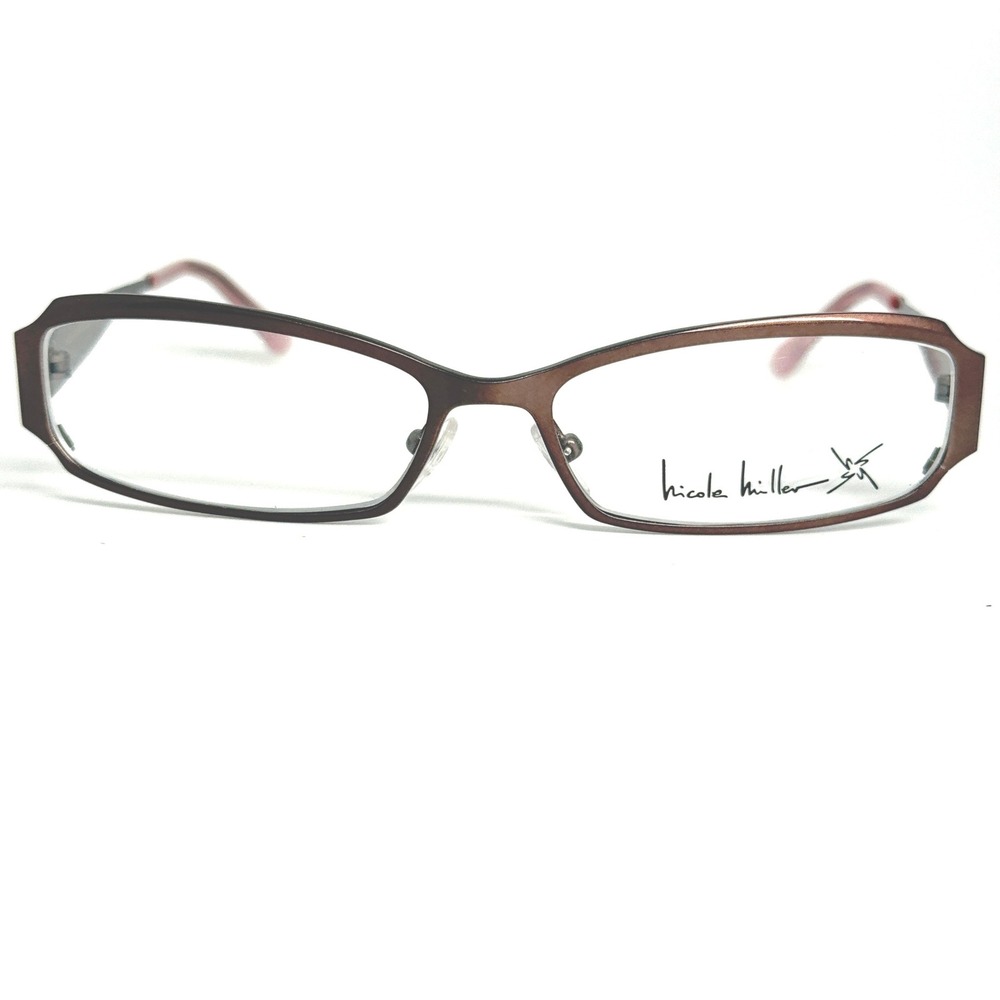 Nicole Miller Collection‎ Muse Ginger Eyeglasses Frames Brown 55-15-135mm Womens